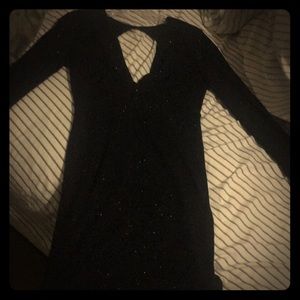 Black mini dress